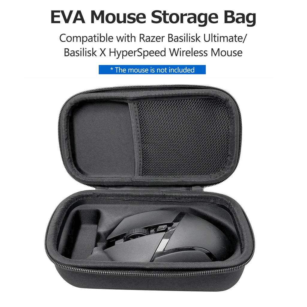 EVA Shockproof Storage Bag Portable Mouse Protective Case Compatible with Razer Basilisk Ultimate/Basilisk X HyperSpeed Mouse Zpaxo