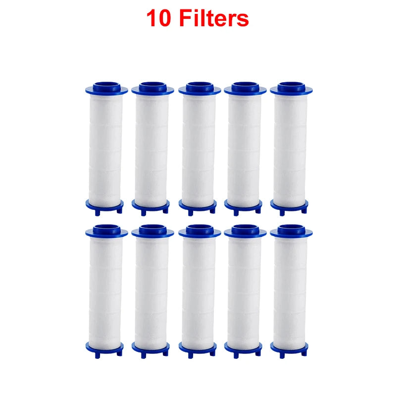 High-pressure Massage Shower Head 4 Modes Rain One-touch Stop Filter Zpaxo Only 10 Filters