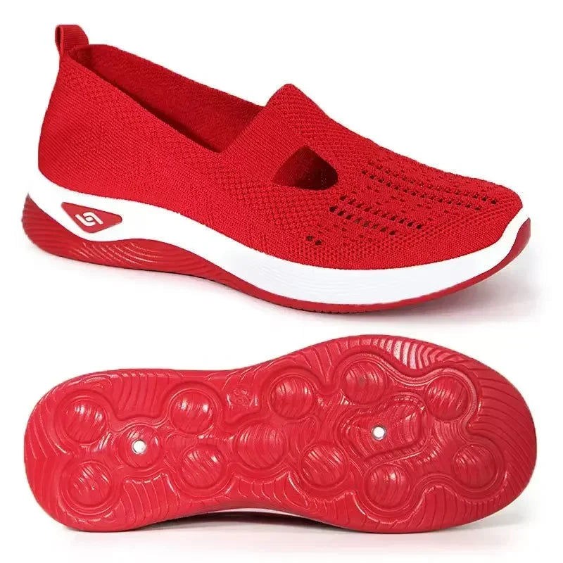 Women's Shoes Spring Middle Aged Elderly Mom Soft Soled Breathable Zpaxo