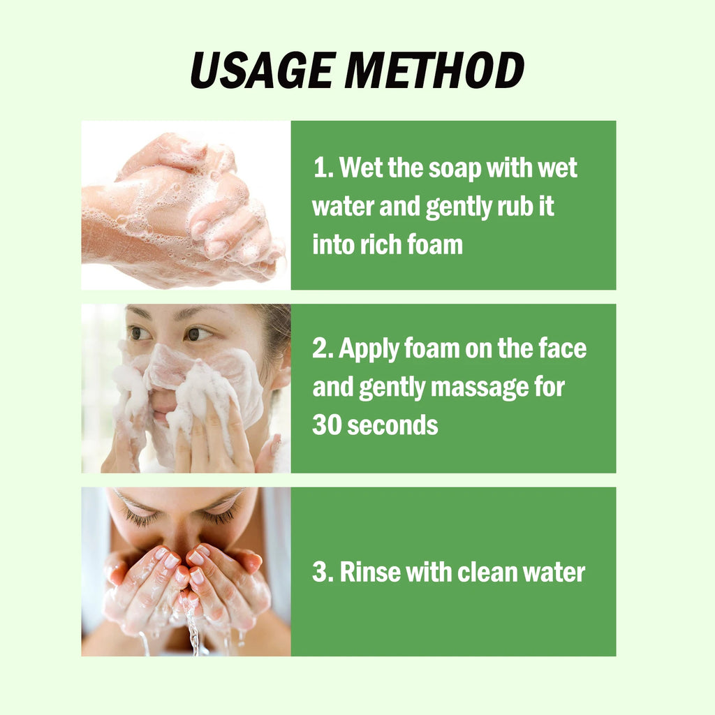 Bamboo Charcoal Face Soap – Deep Cleansing & Blackhead Remover Facial Cleansing Soap Zpaxo