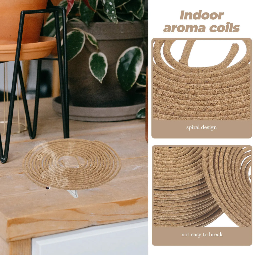 Natural Sandalwood Coils Incense 1 Box Spiral Design Safe Non Toxic