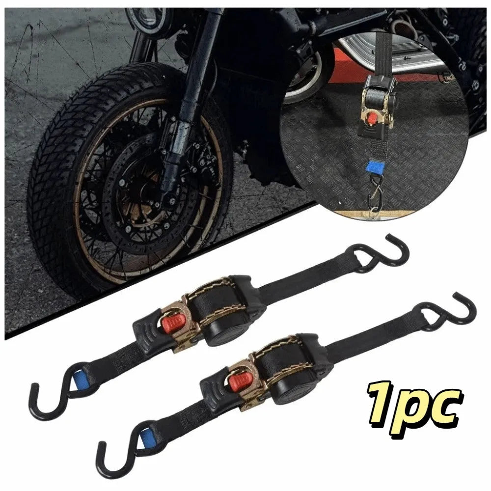25mm x 2metres Tie Down Belts Adjustable Length Fixed Prevent Fall Ratchet Tie Down Self Retracting Durable Tie Down Strap Zpaxo