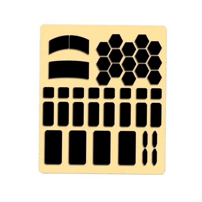 652F Easy Installs Silicone Anti Slip Mouse Stickers Resist Sweat and Provide Secure Handling Mouse Controller Set Zpaxo