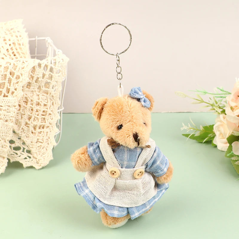 Cute Wear Clothes Bear Plush Toy Cartoon Rabbit Pendant Soft Stuffed Zpaxo B