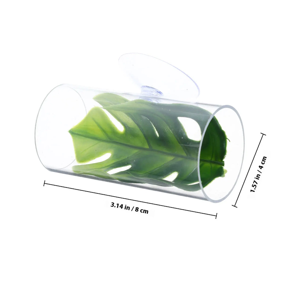 Transparent Betta Fish Tunnel Resting Spawning Hiding Aquarium Shrimp