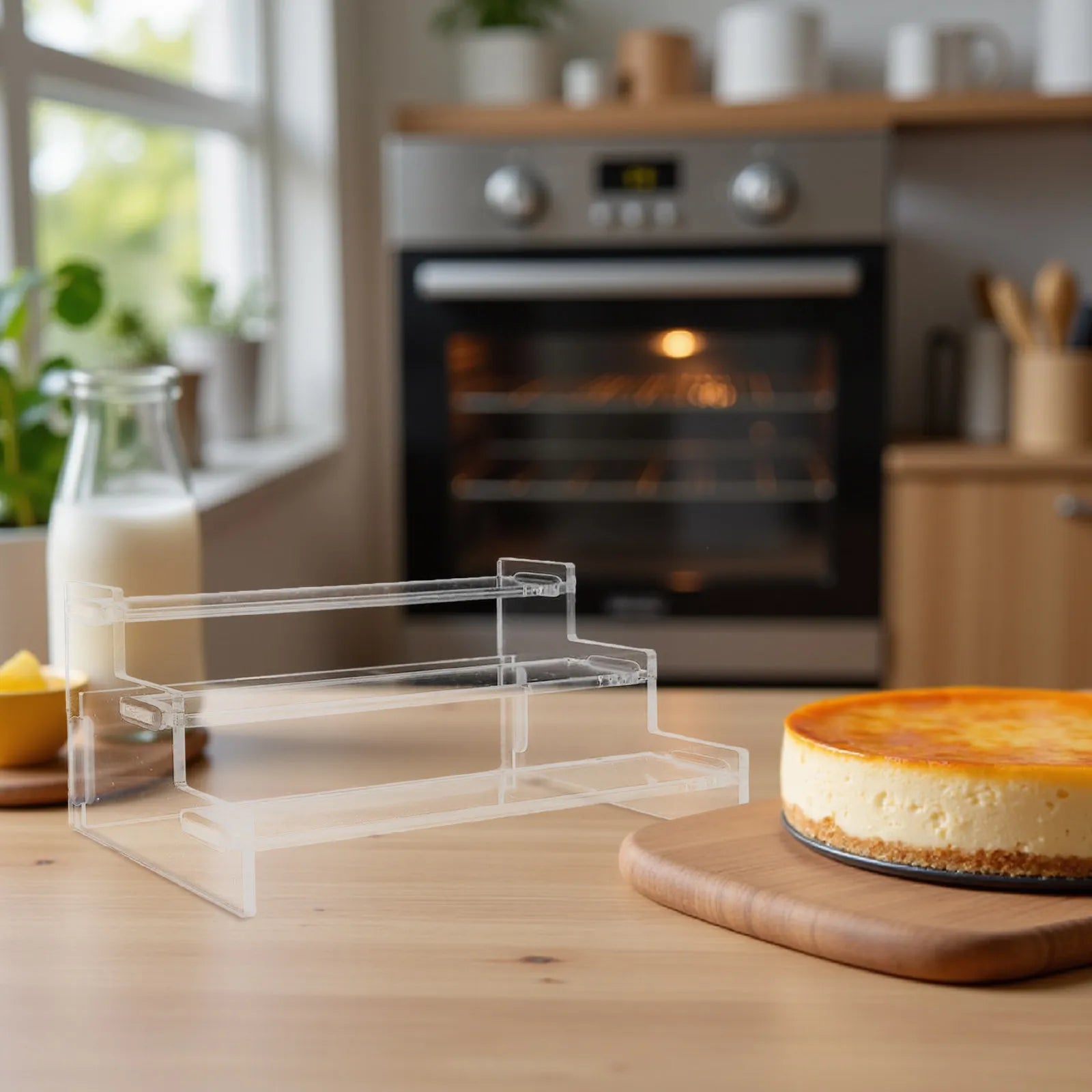 Three Layers Acrylic Storage Rack Transparent Organizer Shelf