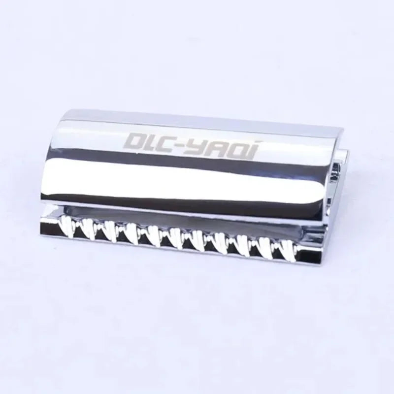 YAQI Scalloped Bar Double Edge Safety Razor Head – Chrome Safety Razor Head Zpaxo