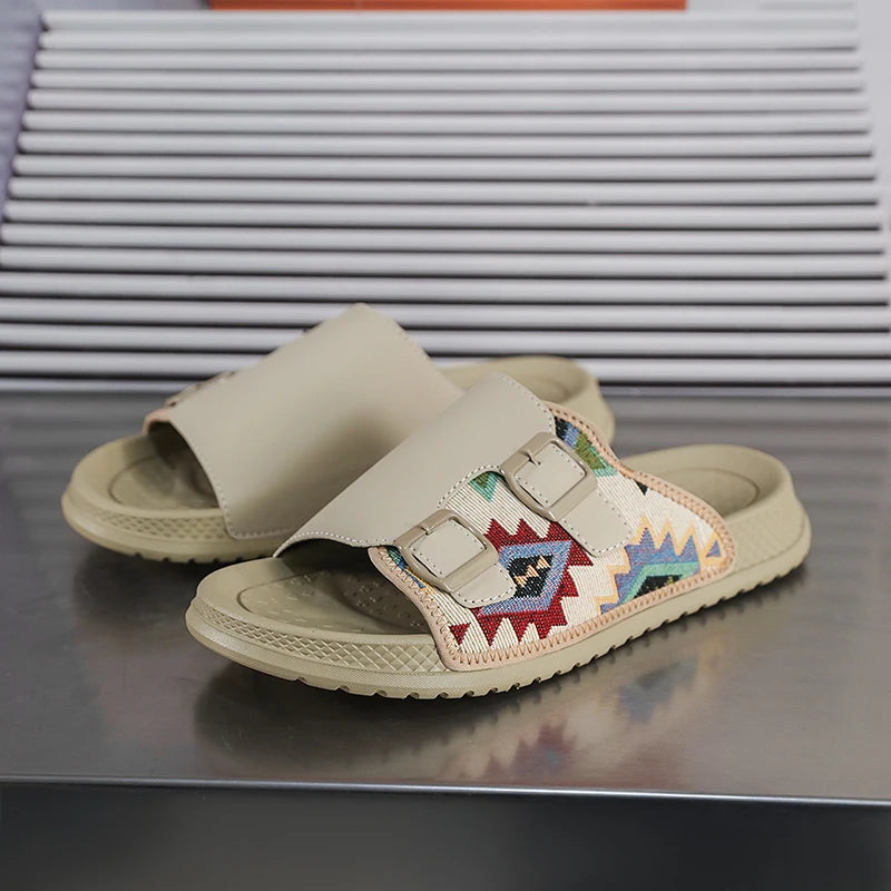 Men's Slippers Comfortable Lightweight Soft Sole Casual Slides Indoor Zpaxo M633 2 46