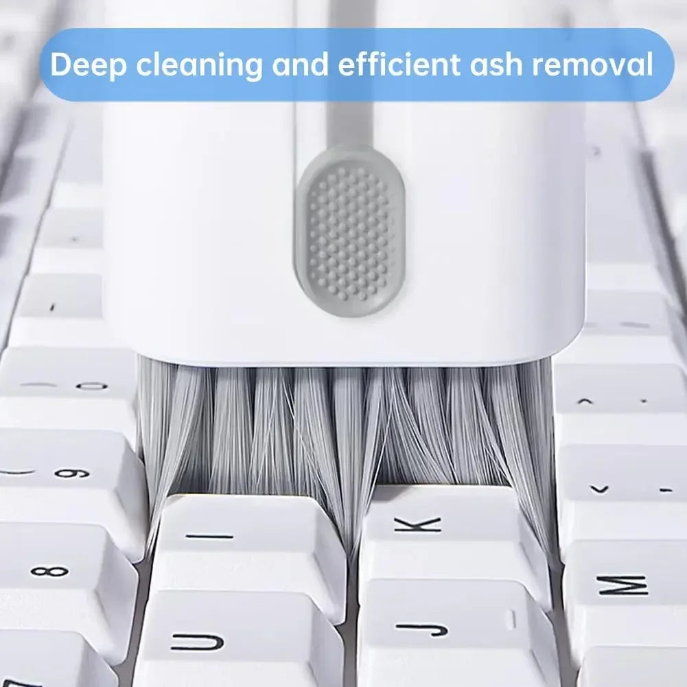 Keyboard Cleaning Kit 7-in-1 Laptops Cleaner with Keycap Puller, Multifunctional Keyboard Brush Cleaning Set for Airpods Phone Zpaxo