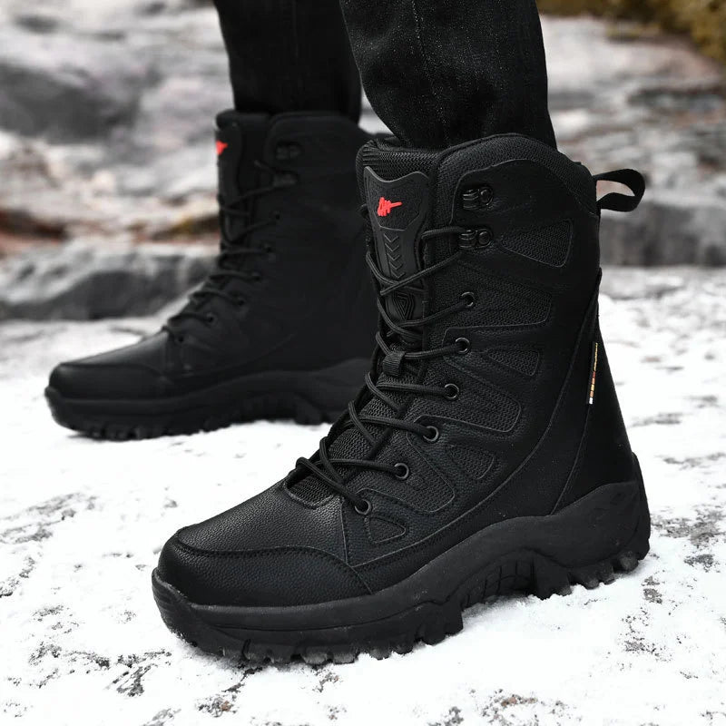 Winter Warm Plush Fur Snow Boots Waterproof Men's Outdoor Non-slip Zpaxo