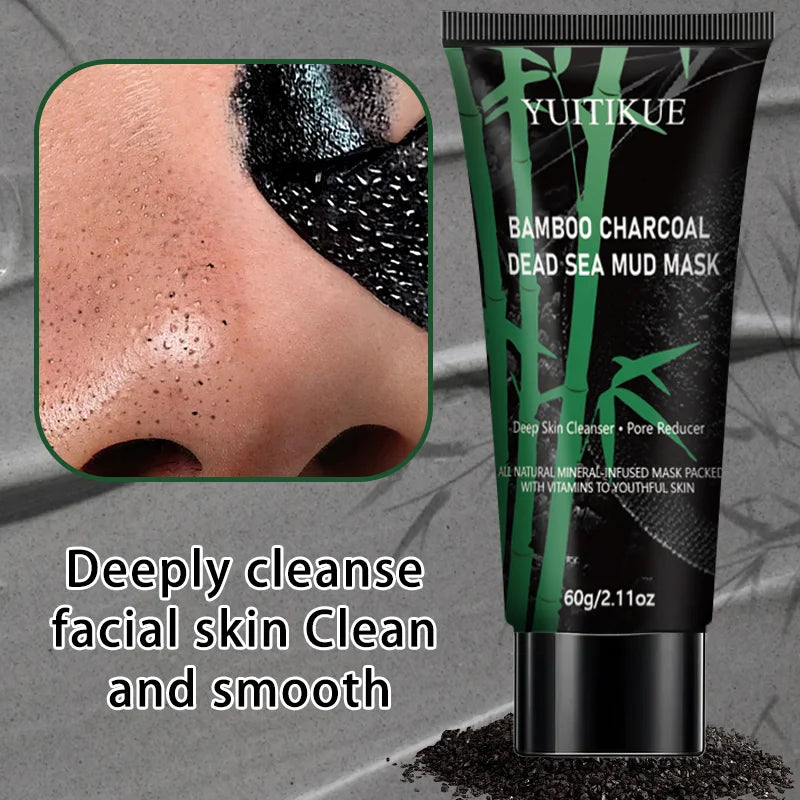 Bamboo Charcoal Dead Sea Mud Mask – Deep Cleansing 60g Peel-Off Face Mask Zpaxo
