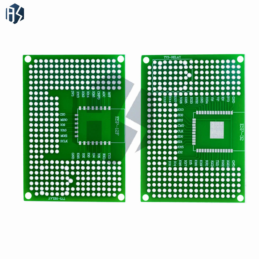 50x70mm Double Sided Protoshield Universal Perf Board Compatible with ESP8266 ESP32 Circuit Wiring Zpaxo