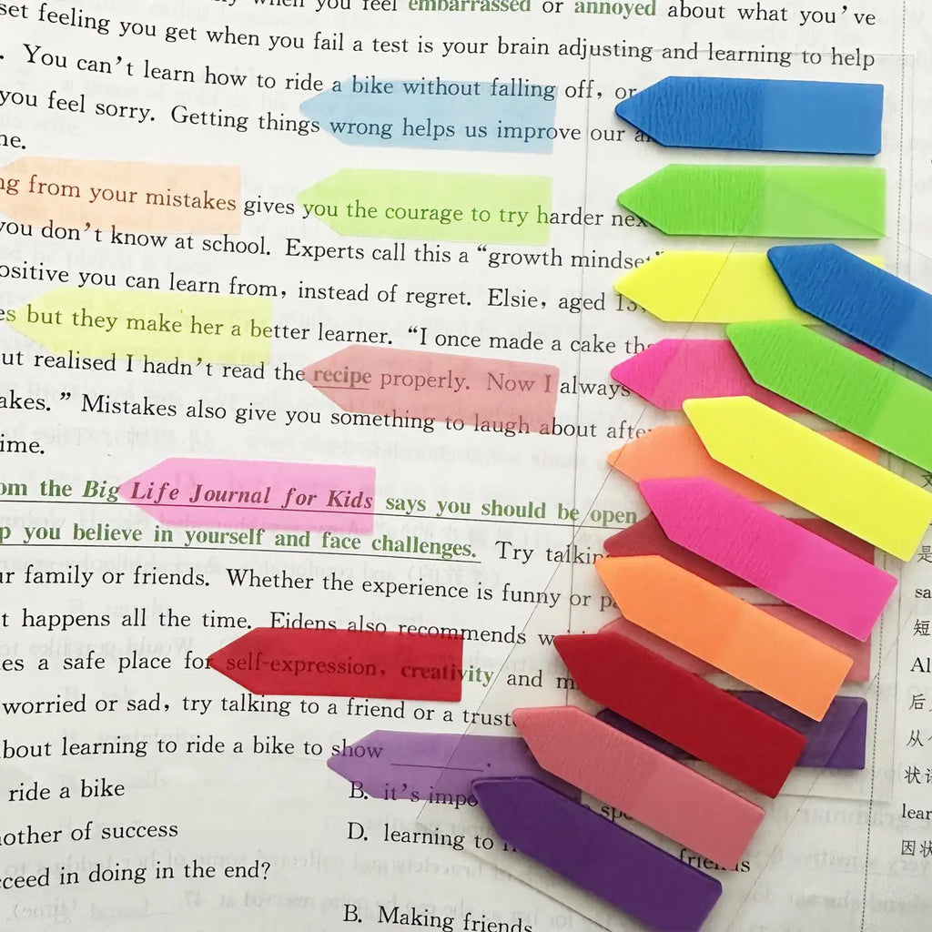 Page Markers Sticky Tabs Multicolor Sticky Writable Repositionable Index Tabs Flags for Pages Book Markers School Supplies Zpaxo