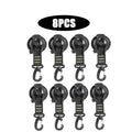 Outdoor Camping Car Tent Suction Cup Buckle Portable Suction Cup Hook Tent Hook Sun Protection Rain Cover Car Window Suction Cup Zpaxo 8pcs-green