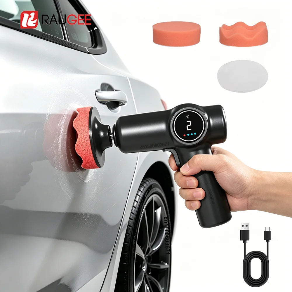 Car Polisher Wireless Handheld Polishing Waxing Machine 4000mAh
