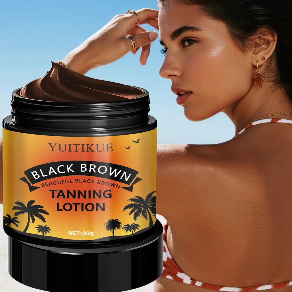 YUITIKUE Sunless Tanning Lotion 80g – Self Tanner All Skin Tones Sunless Tanning Lotion Zpaxo