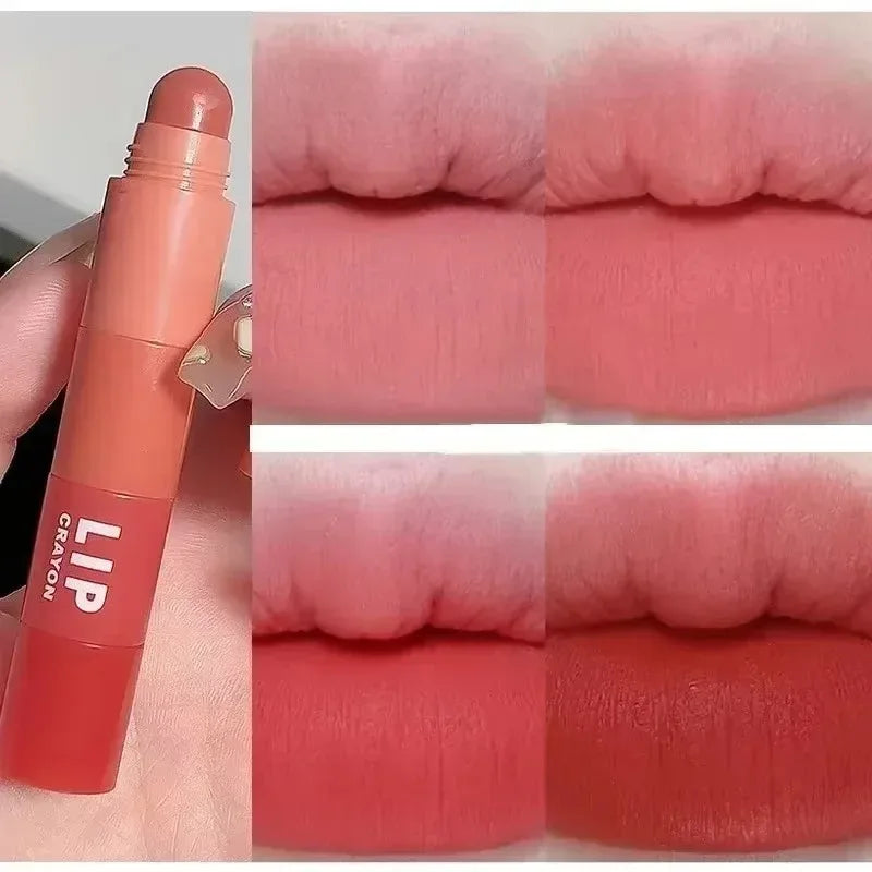1 Matte Velvet Lipstick Crayon Combo Pink Red Lip Tint Sexy Zpaxo 4 In 1 Cute 02
