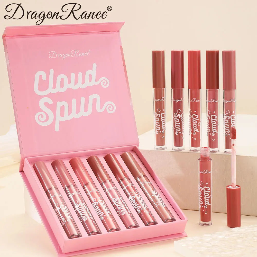 6-Piece Lip Gloss Set, Matte, Smooth, Silky, Long-Lasting, Non-Stick, Non-Fading, Brightening, Complexion-Enhancing, Matte Lipstick Set Zpaxo