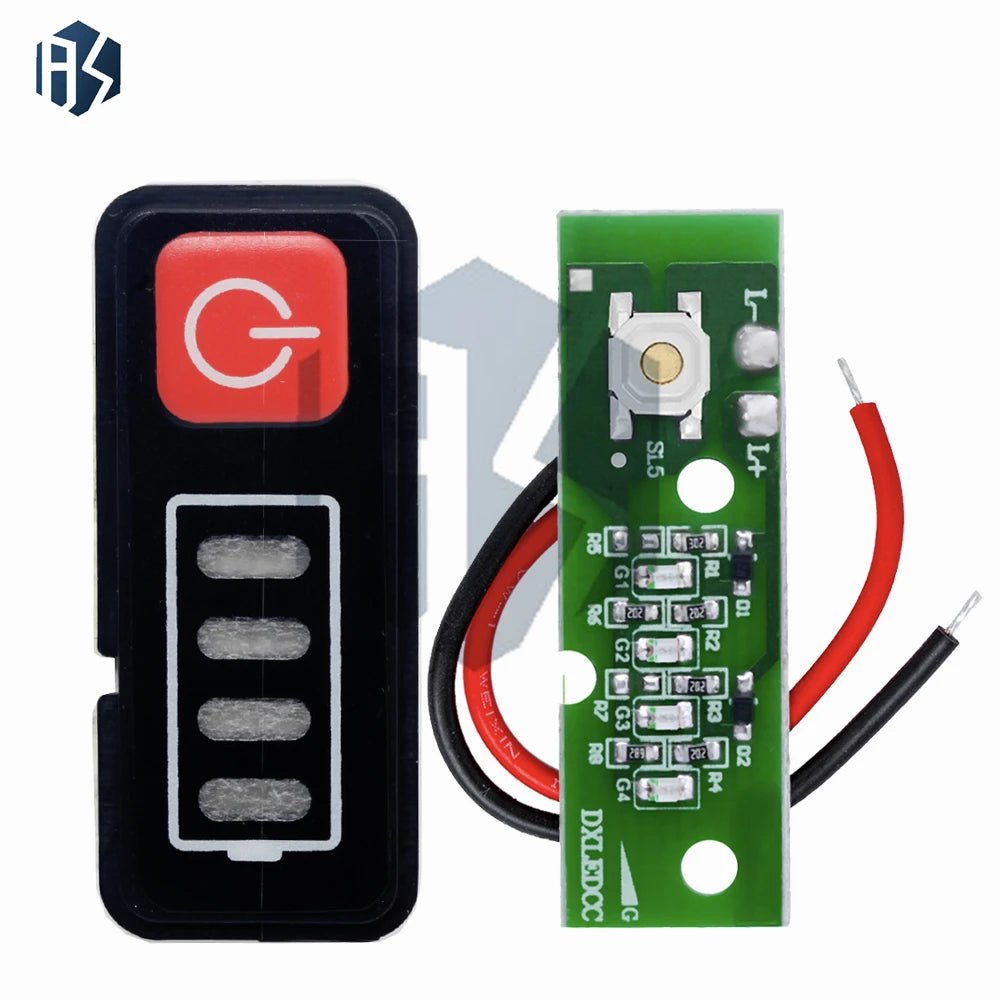 3S 4S 5S Lithium Battery Capacity Indicator 1- 12V-21V Display Zpaxo