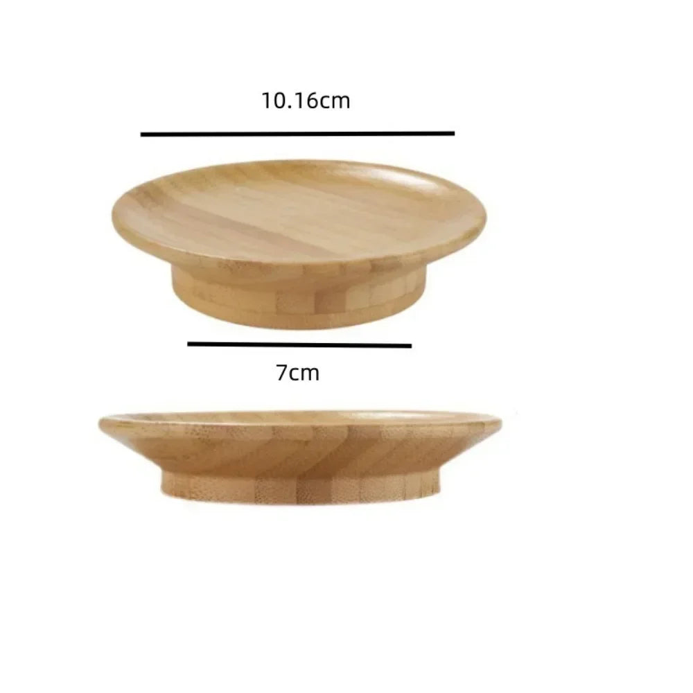 Bamboo Reusable Cup Lid for Red Wine and Food Platters Packaging with Splash-proof Function Bamboo Cup Lid Coasters 10*16*7cm Zpaxo