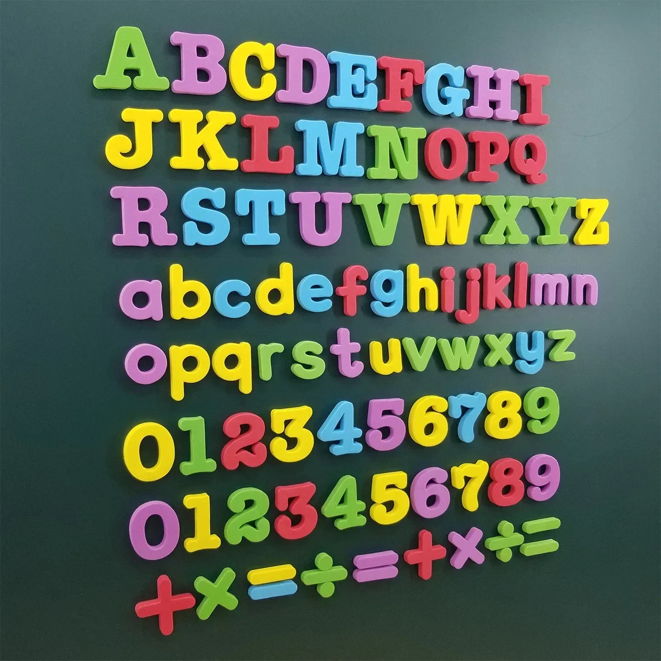 Magnetic Letters Numbers Alphabet ABC 123 Fridge Magnets Plastic Educational Preschool Learning Toy Set Uppercase Lowercase Math Zpaxo