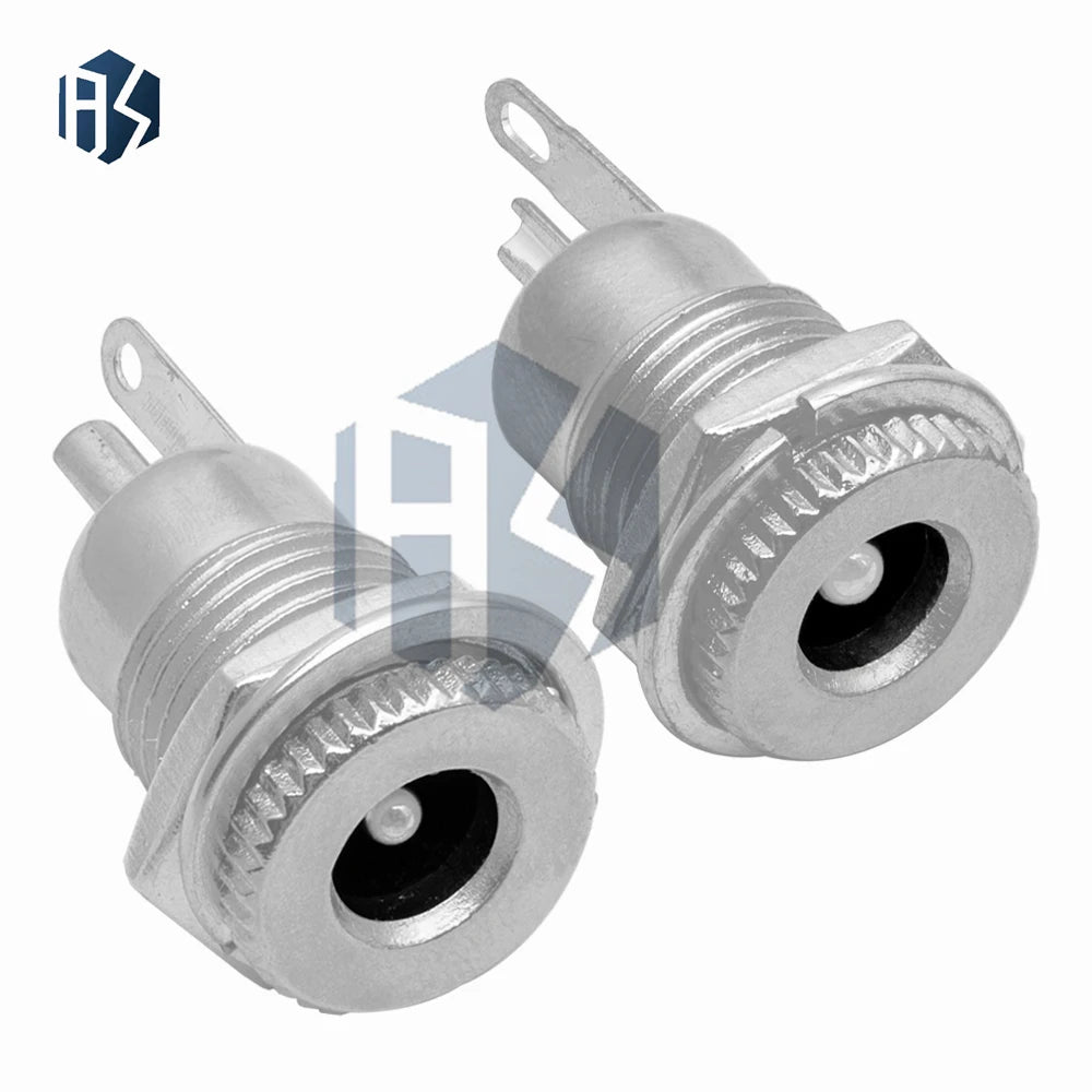 5 DC099 Metal Panel DC Power Jack Mounting Hole 5x2 Female Socket Zpaxo