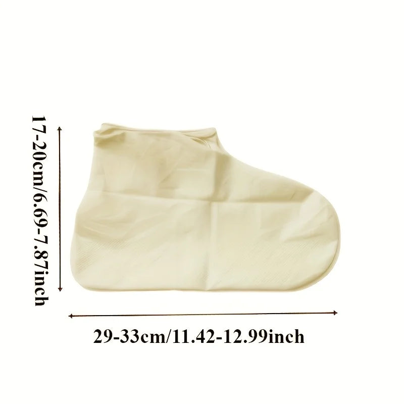 3 Pairs Boots Waterproof Shoe Cover Silicone Material Unisex Shoes