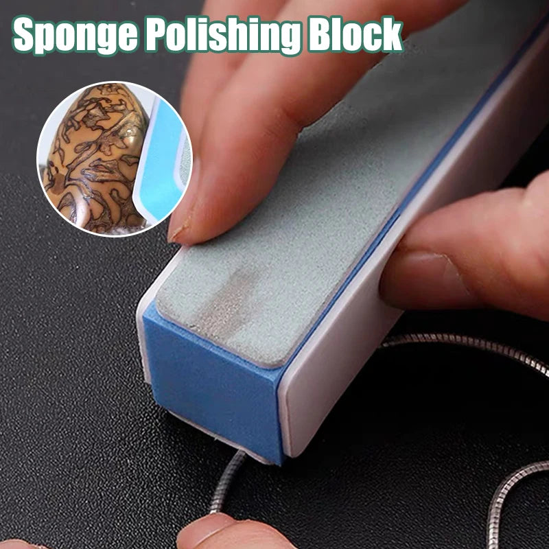 1-10 Sponge Polishing Blocks Four-sided Mesh Files Wearable Watch