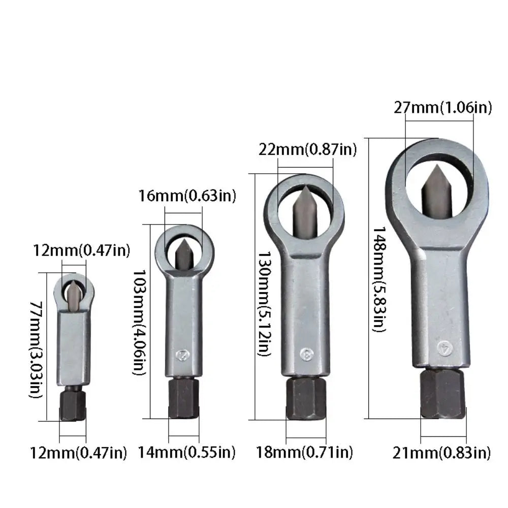 Cutter Heavy Duty Screw Remover Rust-Removed AntiSlip Grip Bolt Removal Tool Durable Portable Nut Remover Professional Use Zpaxo