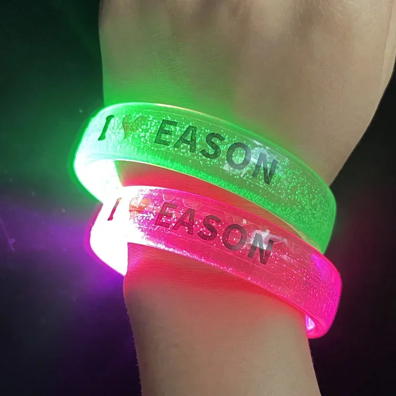 Customized LED Bracelets Luminous Christmas Neon Party Wedding