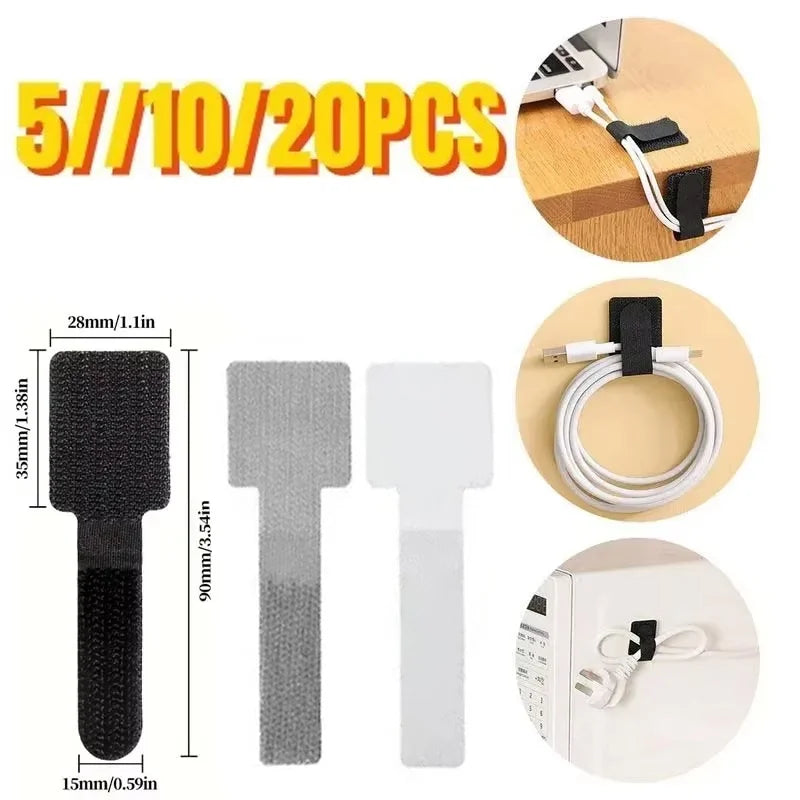 5 10 Reusable Cable Ties Fastening Wire Organizer Cord Rope Holder Zpaxo