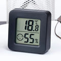LCD Digital Thermometer Hygrometer Indoor Room Electronic Temperature Humidity Meter Sensor Gauge Weather Station for Home Zpaxo 1PCS-Black