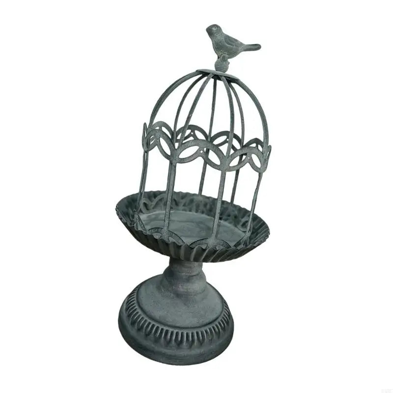 Birdcage Holder Metal Decorative Candlesticks Table Centerpieces Home