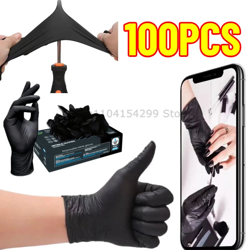 Disposable Nitrile Waterproof Gloves Dish Washing Kitchen Household Gloves Dog Wash Cleaning Glove for Food Working Latex Gloves Zpaxo