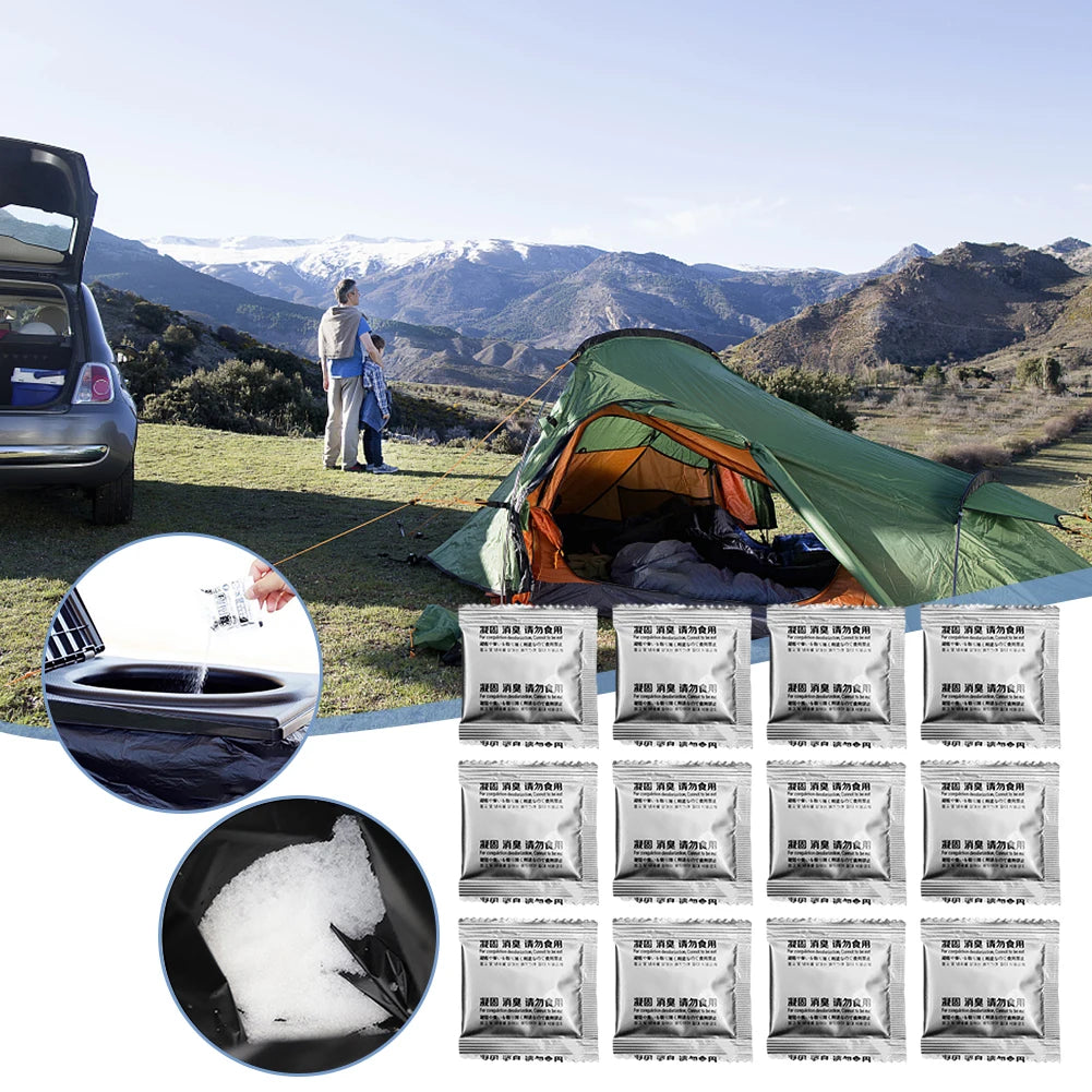 180- Camping Toilet Chemicals Poo Gel Absorbent Portable Emergency Zpaxo