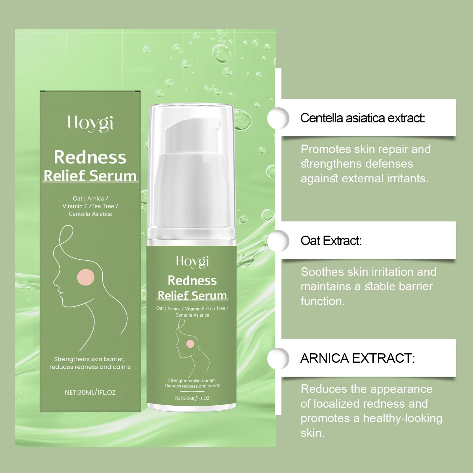 Hoygi Centella Asiatica Skincare Set – Cleanser, Cream & Serum Skincare Set Zpaxo