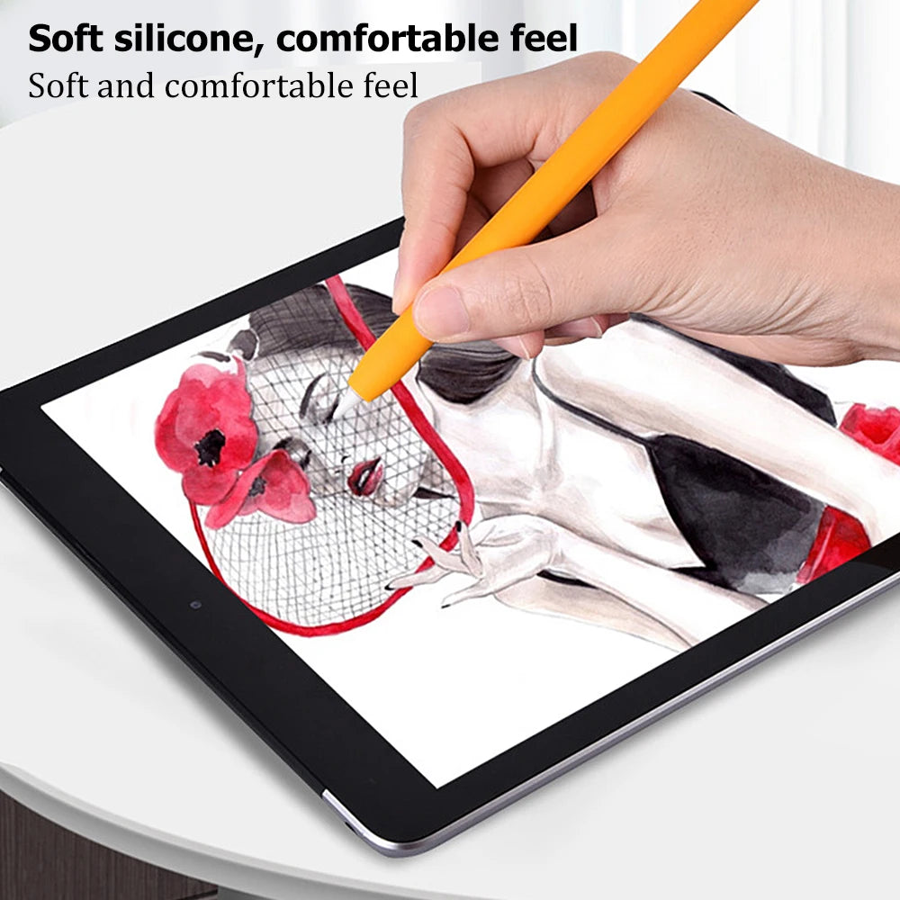 Soft Silicone Pen Cover Protector For Apple Pencil 1st 2nd Generation Touchscreen Stylus Pen 2 1 Anti Slip Protective Case Cover Zpaxo