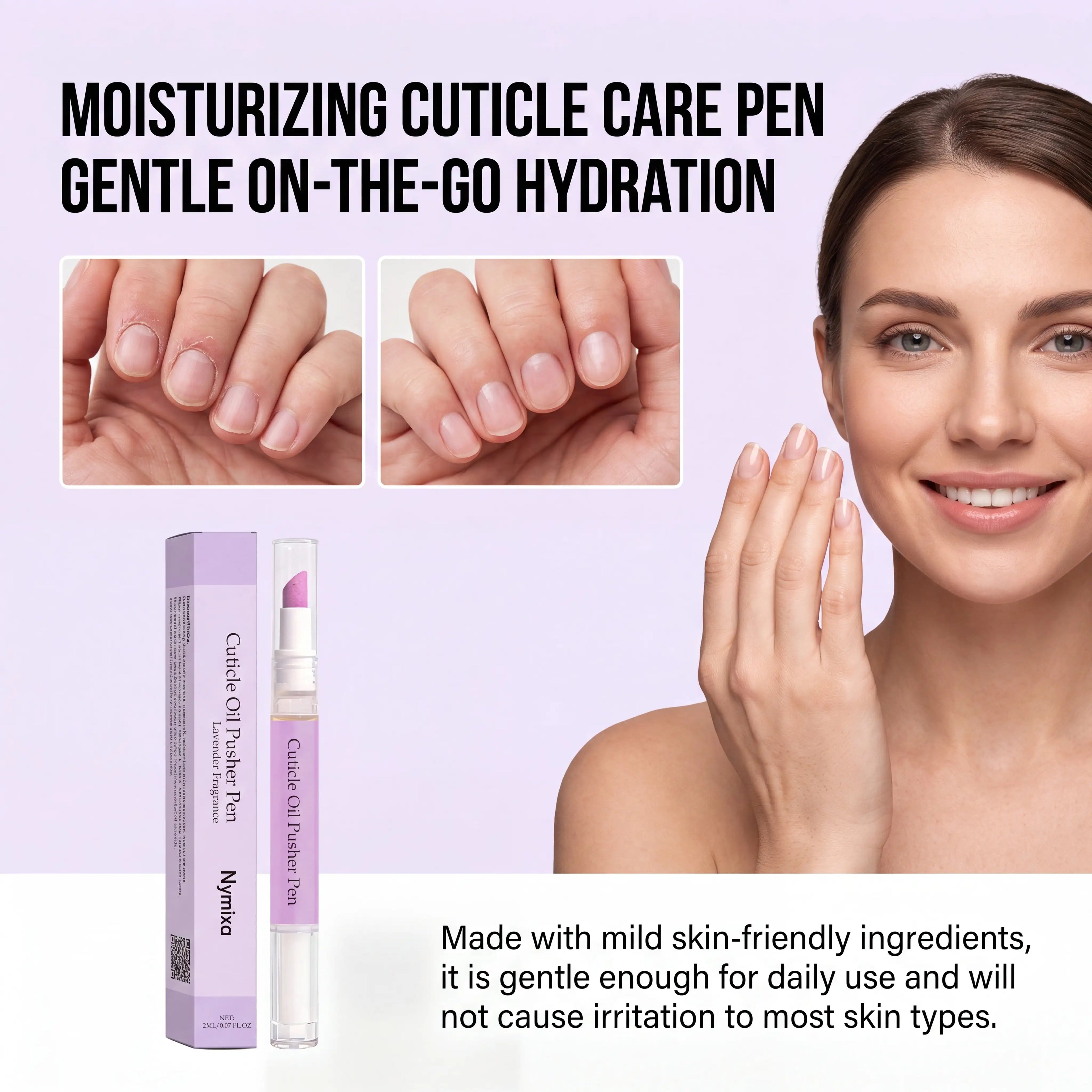1/2/3/4 Pcs Lavender Cuticle Oil Pen Moisturizing Nail Care Tool Portable Cuticle Care Gentle Nourishing Dry Skin Remedy 2ml Zpaxo