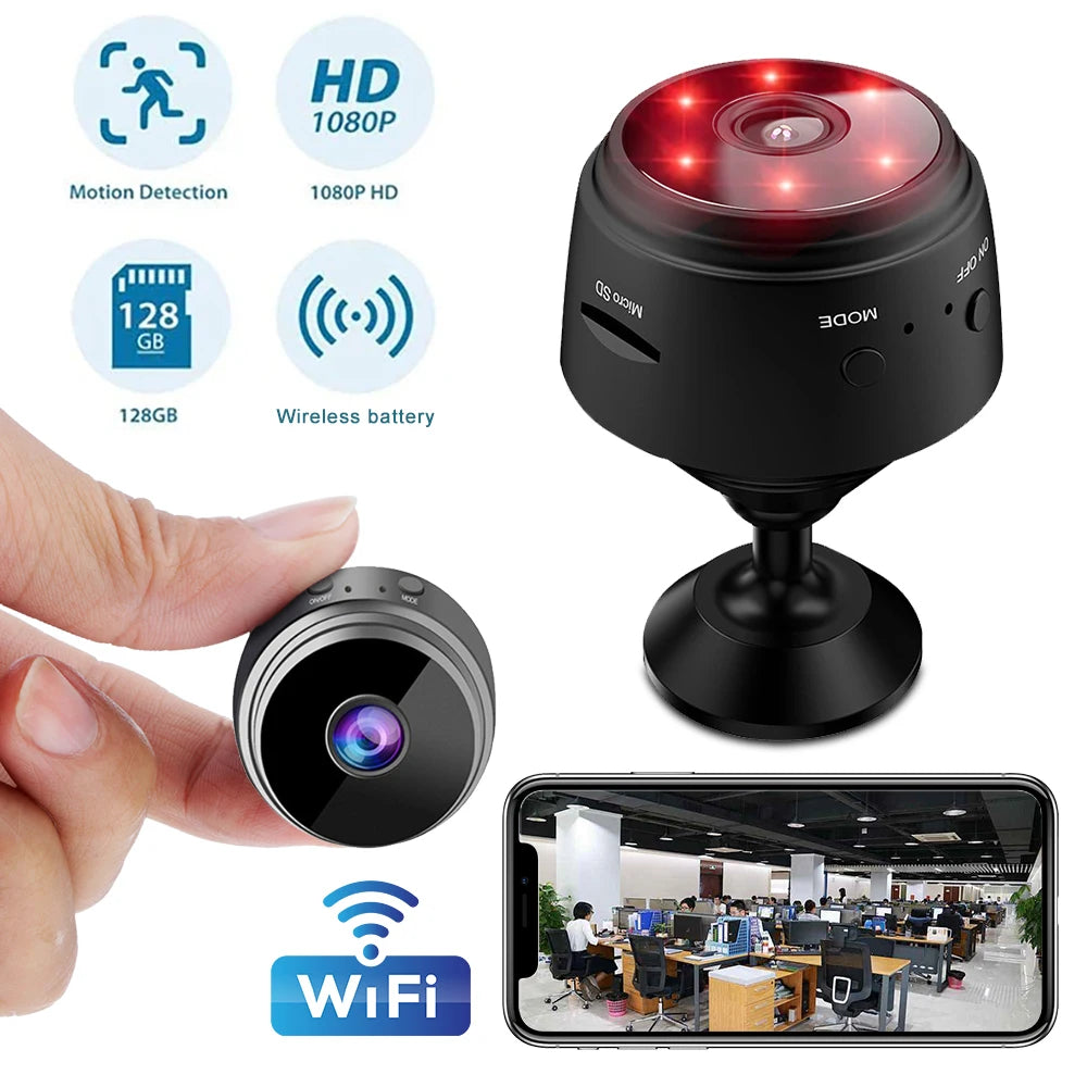 Mini IP Camera 1080P HD Wireless Micro Camcorders Night Version Voice Video Security Surveillance Wifi Cameras Smart Home A9 Zpaxo