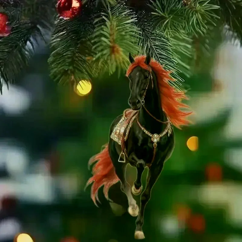 2D Acrylic Horse Pendant – Car Charm, Bag & Tree Ornament