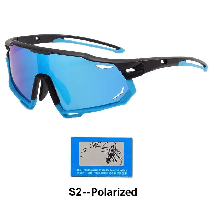 Polarized Sports Glasses Photochromic Men's and Women's Bike Eyewear Outdoor MTB Cycling UV400 Sunglasses Road Bicycle Goggles Zpaxo S2