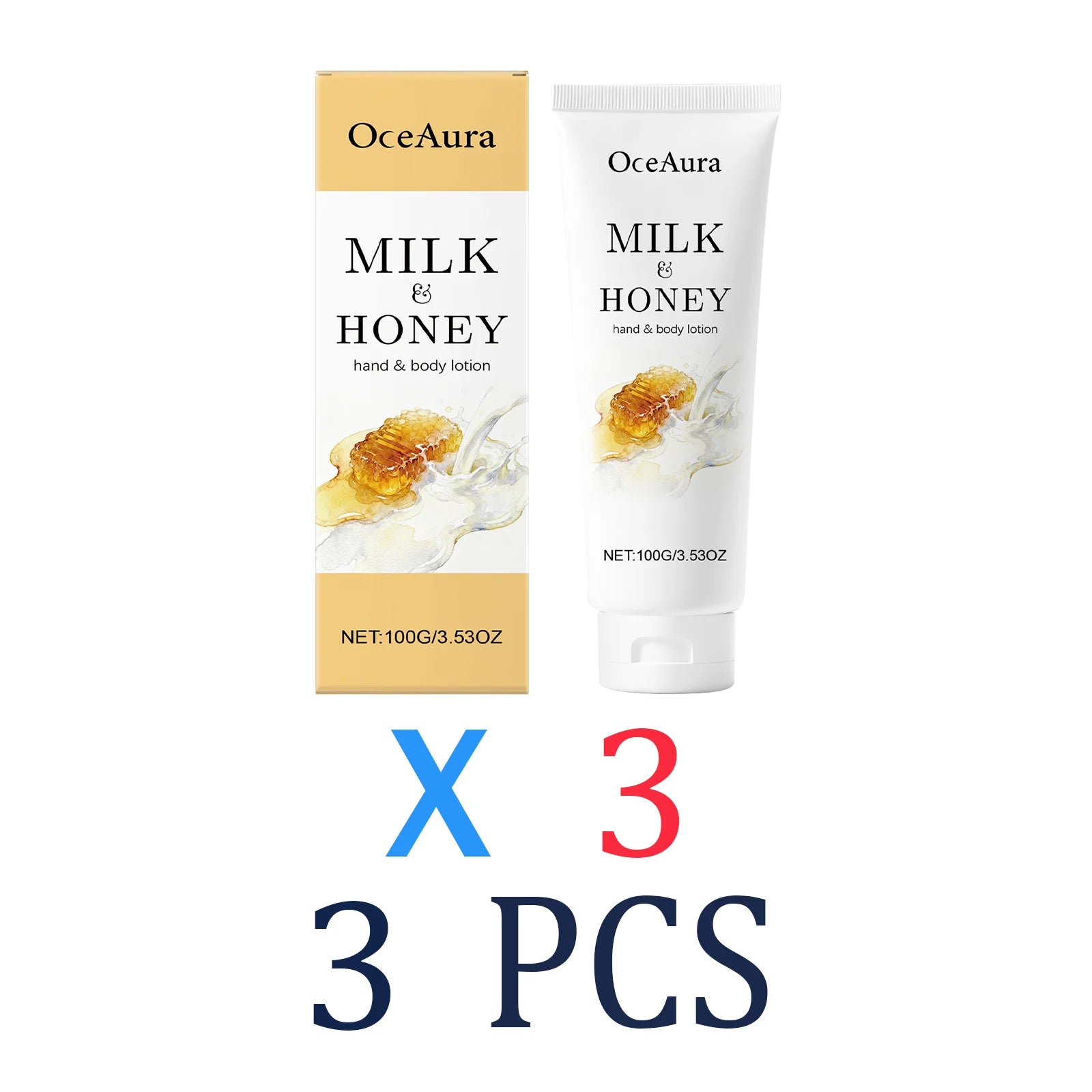 Milk Honey Body Lotion for Very Dry Skin Intense Nourishment & 48H Moisture Winter Skincare Must Have Rich Cream for Flaky Skin Zpaxo 3 Pcs