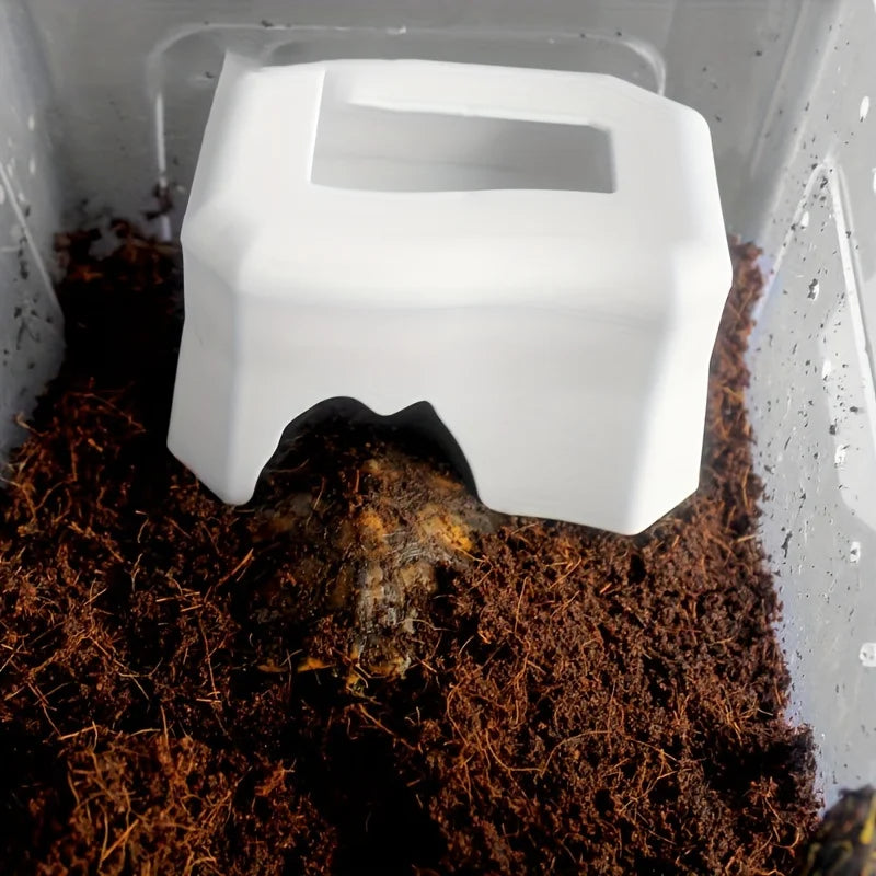 Plastic to avoid water basin reptile water basin tortoise palace Corn snake climb pet drink bowl plastic supplies simulation Zpaxo
