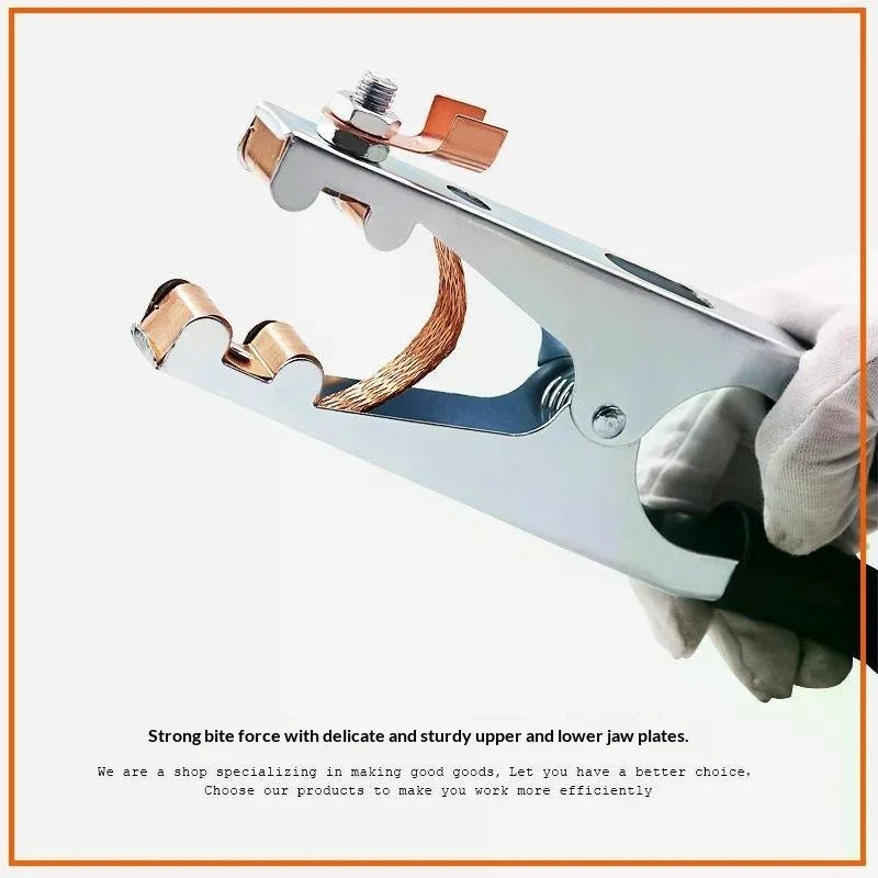 1Pcs Manual Welder Electrode Holder 300A 500A Copper Welding Earth Clip Ground Clamp Professional Tools Zpaxo
