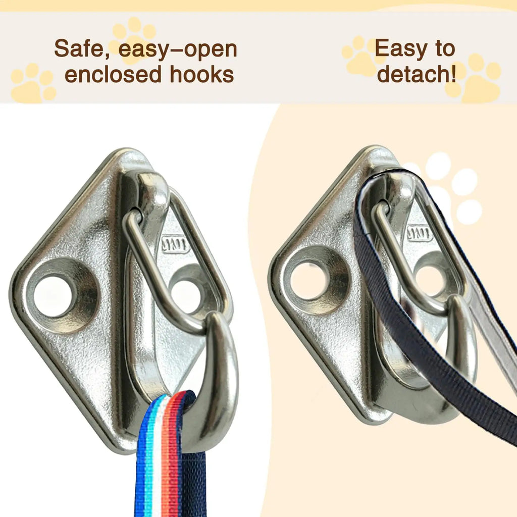 Stainless Steel Dog Lead Hook Rustproof Indoor Pet Parking Tether