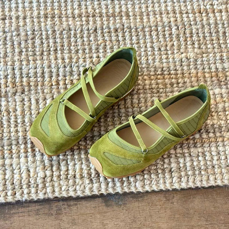 Spring Autumn 2026 Women Square Toe Closed Comfortable Elegant Zpaxo