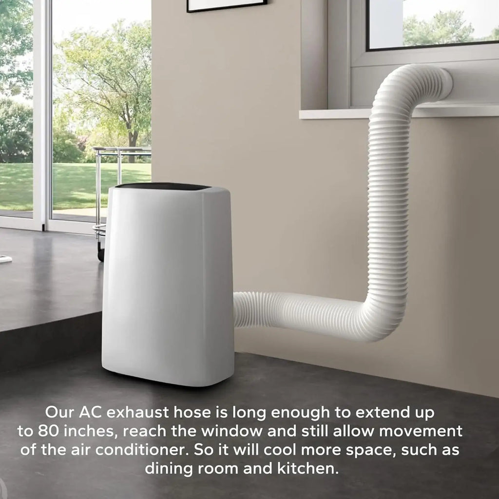 Dryer Vent Hose Air Conditioner Wall Mounted Connector Portable Ac Vent Wall Mount Connector with Hose for Home Kitchen Room Zpaxo