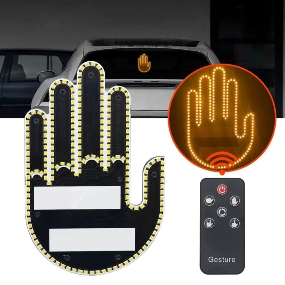 Remote Control Gesture Lights Five Finger Shaped Funny Hand Lamp Zpaxo