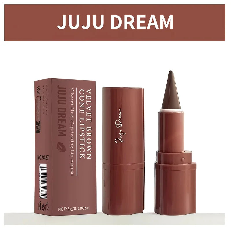 Tapered Gradient Lip Liner Matte Black Brown Velvet Lipstick Zpaxo