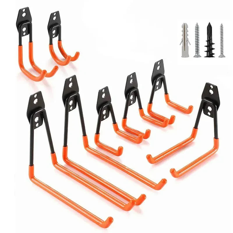 Bicycle Garage Heavy Storage Hook Warehouse Hardware Strong Load-Bearing Small/Medium Square Hook Tool Storage Wall Metal Hook Zpaxo